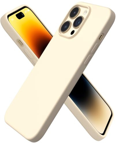 ORNARTO for iPhone 14 Pro Max Case 6.7, Slim Liquid Silicone Case Cover