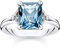 THOMAS SABO Ring blauer Stein mit Mond und Stern 925 Sterling Silber TR2297-644-1-48