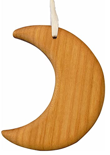 mitienda mit Liebe gemacht Baumschmuck aus Holz - Mond