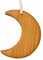 mitienda mit Liebe gemacht Baumschmuck aus Holz - Mond
