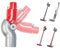 BILDHM Adaptateur compatible Dyson V7 V8 V10 V11 V15 Adaptateur pour meubles bas à dégagement rapide Adaptateur Inférieur à Libération Rapide Multi-Angle Adaptateur Haut/Bas Accessoires d'aspirateur