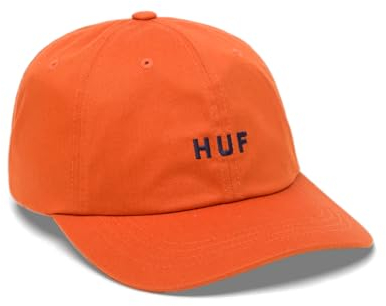 HUF Original Logo Baseball Cap mit gebogenem Visier aus Baumwolle - Orange - Einheitsgröße