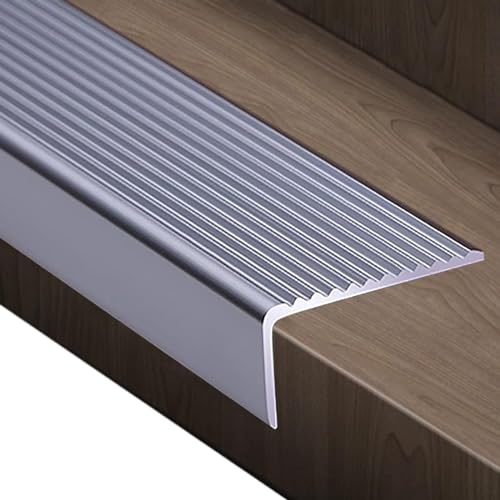 Nez De Marche Escalier, Nez De Marche Profilé D'escalier, Largeur 30 50 70 100mm, Baguette Angle Aluminium Barre De Seuil Multiniveau Antidérapant, Pour Bords D'escalier Extérieurs/Intérieurs
