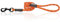 HugglePets Reflective Rope Dog Lead - Orange (107cm x 1.2cm) High Visibility Weatherproof Lead for Dogs with Reflective Stitching & Easy-to-Attach Metal Swivel Trigger.