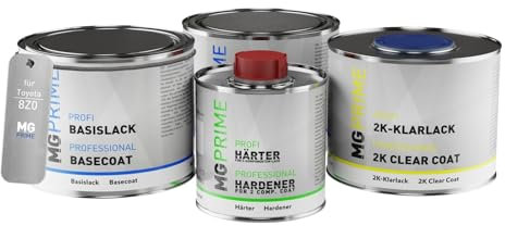 MG PRIME Autolack Dose Set für Toyota 8Z0 Nexa Blue Grundlack Basislack 2K Klarlack Härter spritzfertig 1,75L