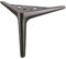 Tongari Sofa Hardware Leg Sofa Möbel (Rich Look) Edelstahl Sofa Bein Set von 4 Zoll Mattschwarz