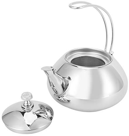 Teiere e Bollitori, Teiere, Caffettiere per Bar, Ristoranti, Hotel, Case (Argento 1,5 l)