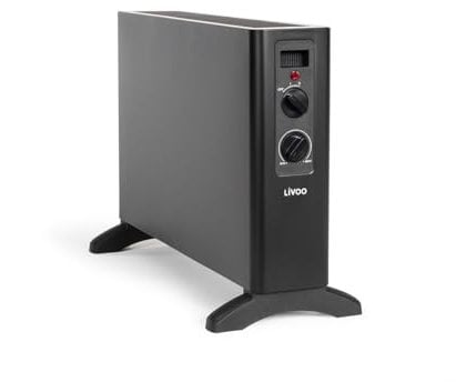Livoo – Convecteur électrique DOM501 – 1800/2000W, 2 niveaux de chauffe, 20m²