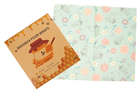 Healeved 3stücke Bienenwachstücher Zur Lebensmittelaufbewahrung Wiederverwendbare Umweltfreundliche Frischhaltefolie Aus Natürlichem Bienenwachs Für Frische Lebensmittel Für Küche Und
