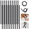 Ninehaoou 20 Pcs 17 Inch EVA Foam Twist Rubber Ties Reusable Bendable Cable Tie Straps Flexible Heavy Duty Twisty Ties for Organizing Cords Bundling (Black)