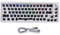 Customized Mechanical Keyboard Kit Hot Swappable Backlit Retro Punk Cord Gaming Keyboard Office Keyboard PC Laptop