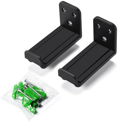 Fiorky Soundbars Speaker Wall Holder for Samsung Vizio LG for Bose, Universal Sound Bar Under TV Mount Holds Up To 44lbs Drywall Sound Bar Wall Bracket