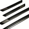 yinmeichun 4 Strips Car Door Sill Protector for V-W POLO 2005-2023 2024 2025, Car Outer Door Sill Protector Kick Plates -Welcome Pedal Protector Cover, Easy to Use Car Accessories,A-black