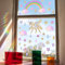 WandSticker4U®- Fensterbilder EINHORN & REGENBOGEN & STERNEN Mädchen (56x64 cm) I Fenstersticker Einhorn Regenbogen Suncatcher Sticker Rainbow I Prisma Fensteraufkleber Fensterdeko Frühling Sommer