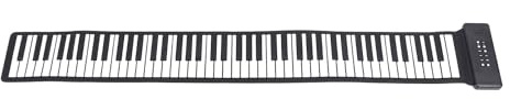 Pongnas Aufrollbare Klaviertastatur, Faltbare Klaviermatte, 88 Tasten, Tragbares -Klavier mit Integriertem Lautsprecher für , Anfänger, Erwachsene