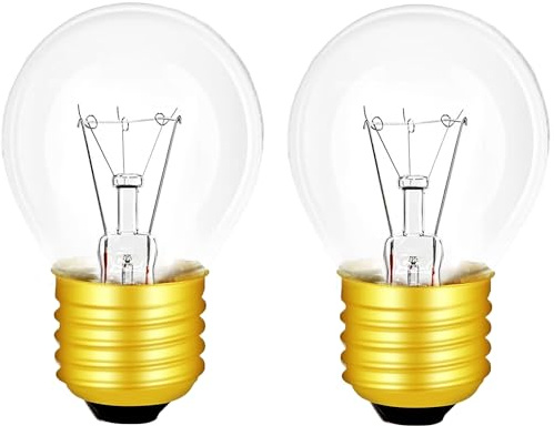 karedle oard 2 StiickBackofenlampe G45E27,40W 220V2700K, WarmweiBeHerd-birne, 45MM75MM, 350 LumenOfenlampe, Bis 300°CHitzebestandiges,Lampen fur Backofen,Grillofen, Mikrowellen