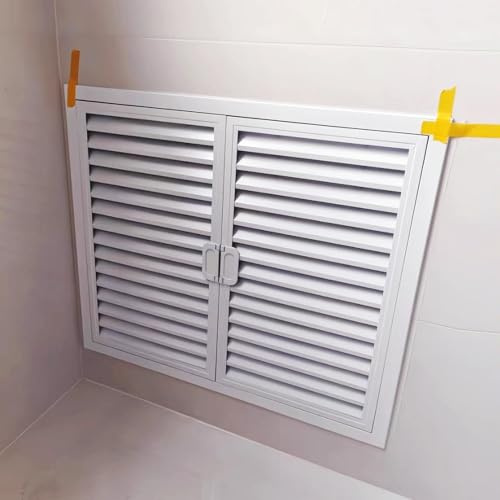 Panel de acceso, puertas de fácil acceso que se pueden pintar, trampilla inspección aluminio puerta acceso barbacoa de pared de cocina de montaje empotrado, puerta revisión blanca(32x32in/81x81cm)