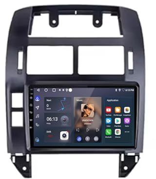 Coche de Doble DIN Radio para Volkswagen VW Polo MK4 2004-2009 Android 15 9 Inches Pantalla Coche FM Am Bluetooth USB para, 4Core 2G+32G