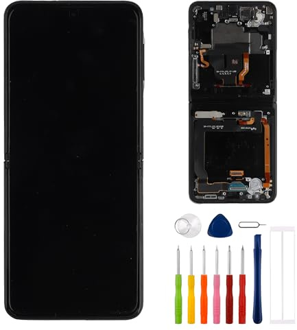 E-yiiviil LCD Display for Samsung Galaxy Z Flip 3 5G F711U Phone LCD Digitizer Touch Screen Assembly with Tools