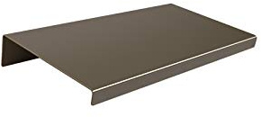 INOXLM Wandregal aus Edelstahl, satiniert, 30 cm