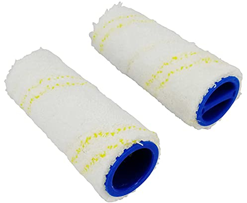 2X Mikrofaserwalzenset,Mehrflächen-Rollensatz Ersatz für Kärcher FC5/FC3 Hartbodenreiniger 2055-007.0 2.055-006.0 (Waschbar, hohe Schmutzaufnahme, schonende Feuchtreinigung aller Hartböden)