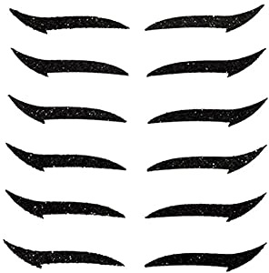 6 paia di adesivi per eyeliner impermeabili riutilizzabili durevoli glitter perlescenti strisce di nastro per palpebre cadenti per adesivi strisce per eyeliner cadenti per gli occhi trucco strumenti