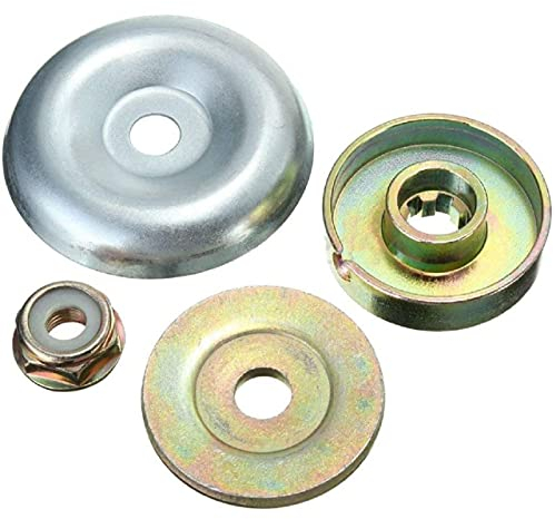 Yangtek 4 Set Dado Kit di Fissaggio per Testa di Ricambio per Tagliaerba Decespugliatore Trimmer del Cambio Tosaerba Metal Blade Piastra con M10