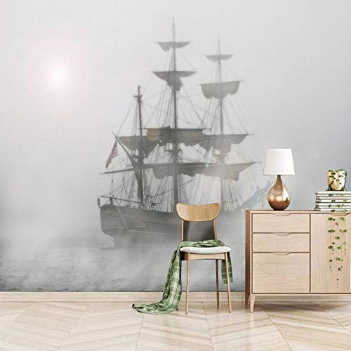 Fototapete 3D 200x150cm Großes Schiff Auf See Tapete Fototapeten Vlies Tapeten Vliestapete Moderne Dekoration Wand Vinyl Wandbild Wallpaper