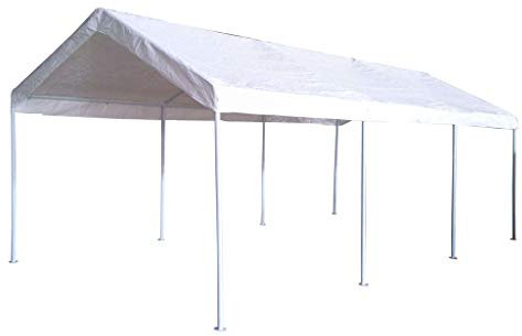 MilaniHome.it - Gazebo per Auto 3x6 in Metallodi coloreBianco