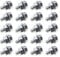 ECSiNG 20Pcs Bicycle Cable Anchor Bolts 6mm with Nuts and Washers for BMX Cross Bike Electric Bike Foldable Hybrid Kids Mountain Racing Trekking Bike Cycling Accessories Hex Head Screw