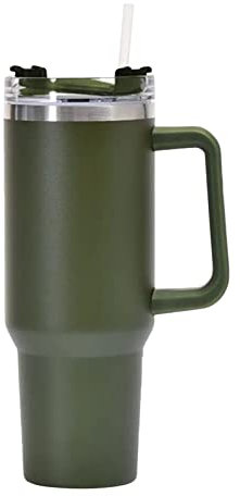 AIYING Stainless Steel 1180 ml Insulated Water Bottle - Leakproof with Handle and Straw - Coffee Cup for Home, Office, Car, Travel, Sport
