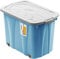 PAFEN Piraten Spielzeugkiste 62l mit Rollen - Schatzkiste 58 x 42 x 37,5cm - Spielzeugbehälter mit Deckel Aufbewahrungsbox für Kinder Ordnungsbox, Blue