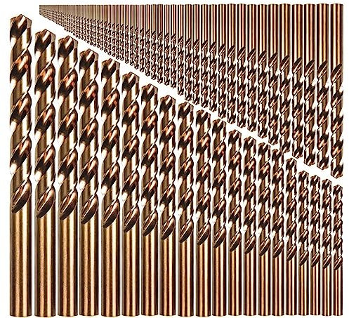 91PCS 1-10MM M42 Cobalt Drill Bit Set Drill Set For Drilling On Hardened Steel Cast Iron Stainless Steel