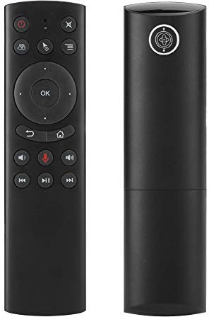 ASHATA Drahtlose Luftmaus, Tastatur 2.4G-Technologie mit Gyroskop-Sprachsuche, Tragbar für Computer, Projektoren, TV-Boxen, HTPC