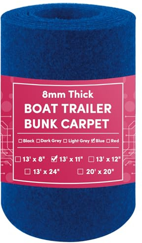 VEITHI Boat Trailer Bunk Carpet Black - Bunk Carpet for Boat Trailers - Boat Bunks for Trailer - Boat Bunk Carpe - Boat Trailer Carpet for Boat Trailers or Jet Ski Ramps (2 Thickness,5 Size,2 Color)