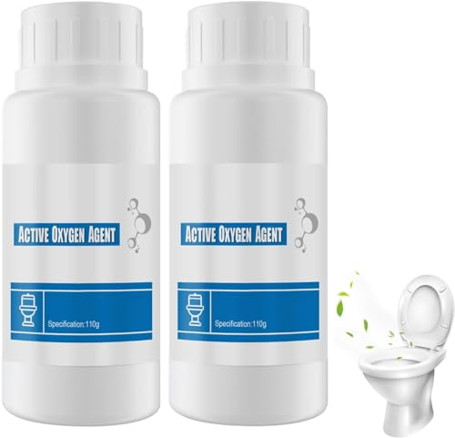 Wc Reiniger Extra Stark, Toilet Active Oxygen Agent, WC Reiniger Entfernt Kraftvoll Kalk & Urinstein, Haushalts Toilettenreiniger Rohrreiniger, Idealer Reiniger KüChe, WC, Bad (220g)