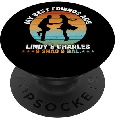 Swing Dancing Balboa-Tänzer Lindy Hop Swing-Tänzer PopSockets mit austauschbarem PopGrip