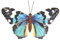 Primus Wandschmuck Schmetterling, Metall, mittelgroß, Blau