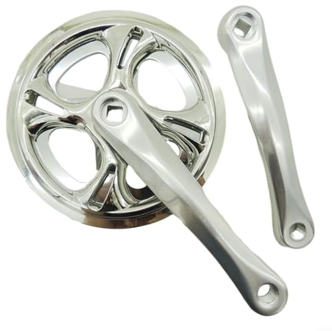 Sileduove Rueda de cadena para bicicleta de carretera 42T más grande 175 mm plata para bicicletas Fixie