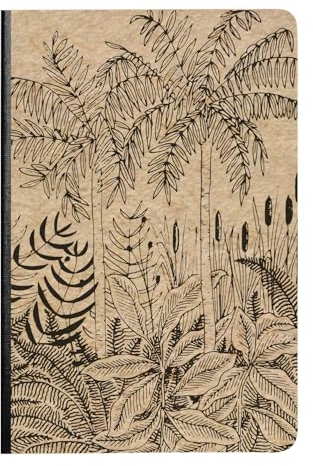 Clairefontaine 116041C - Un Carnet Broché Souple motif Nature Couverture Kraft - A5 14,8x21cm - 160 Pages Lignées Papier Ivoire 90g - Dos toilé - Le Cerisier Blanc - 2 visuels, livr aléatoire