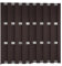 wpc Zaunelement I sichtschutzzaun I Lamellenzaun 180 x 180 I komplettset (Pfostenlänge 190cm (Zum Aufschrauben)), 10x Element & 11x Pfosten)