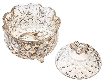 IMIKEYA 1stk Vorratsdose Aus Kristall Teekessel Aus Glas Versiegelte Dosen Kristallglas Aufbewahrungsbehälter Für Die Küche Bonbonschale Klare Glasschalen Halterspender Snack Lagerregal