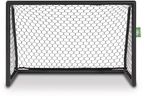 EXIT Scala Aluminium-Fußballtor - Leichtgewicht - Sehr Stabil - Hochwertiges Rostfreies Aluminium - Professionelles Fußballtor - Trainiere Deine Fußballfertigkeiten - 120x80cm - Schwarz