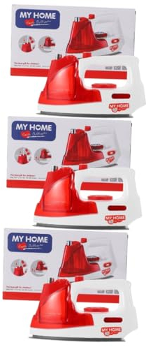 Abaodam 3 Pz Simulazione Ferro Da Stiro Elettrico Il Bambino Finge Un Gioco Di Ruolo Giocattoli Puzzle Idropulitrice Miniatura Rosso Bambino Che Fa i Primi Passi Plastica Elettrodomestici