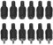 Greluma 12 Piezas Enchufes/enchufes de Altavoz DIN de 2 Pines con terminales de Tornillo, Conector de Cable de Altavoz HiFi Macho/Hembra de 6 Pares, sin Soldadura