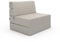 VitaliSpa Sofa Lima, Schlafcouch, Beige, 100 cm mit Schlaffunktion