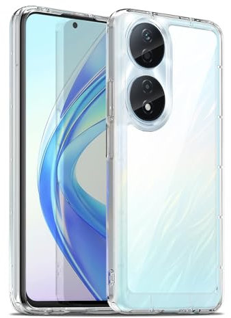 Liisooka Coque pour Honor 90 Smart/Honor X7B, Housse de Protection Antichoc, Anti-Jaunissemente, Anti-Rayures, Case Arrière Rigide en PC, Étui TPU Ultra-Mince, Transparente