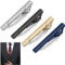 Pince à Cravate Homme,Pince à Cravate Minimaliste en Métal,Pince à Cravate Slim pour Hommes,Pinces à Cravate Classiques avec Boîte-Cadeau pour Mariage,Affaires Vie Quotidienne,Réunion,Fête,4 Pièces