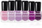 Morovan Purple Nail Polish Set