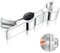 AiQInu Support Douchette Universel, Support Pommeau de Douche diamètre Réglable 22-25 mm, Shower Head Holder Pivotant à 45°, Support de Pommeau Douchette pour Salle de Bain